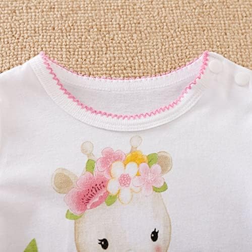 Adorable Floral Print Baby Jumpsuit: Giraffe & Zebra Fun! - Image 4
