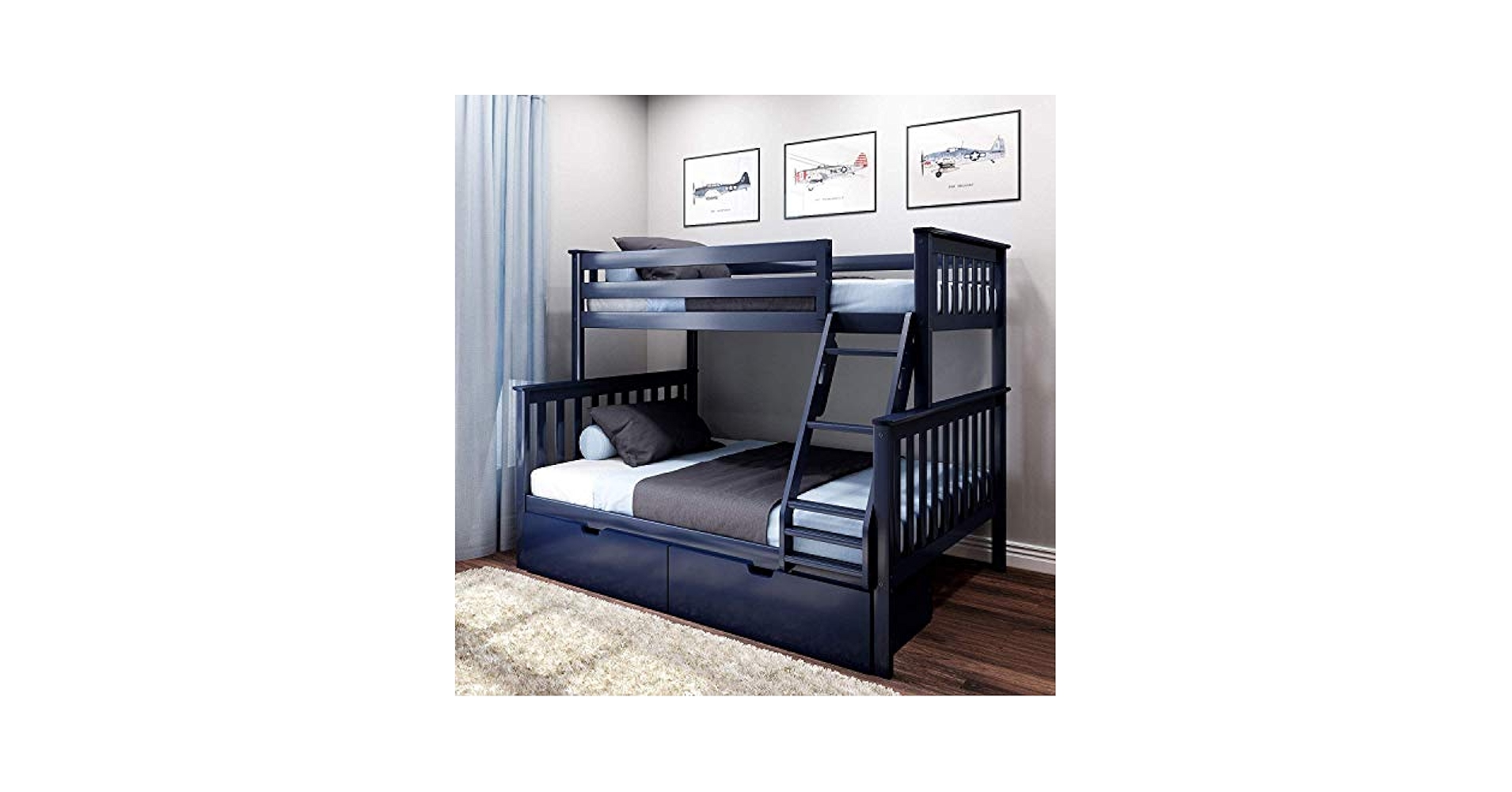 @trhkrkr119623  Amazon.com: Max & Lily Bunk Bed, Twin-Over-Full Wood Bed