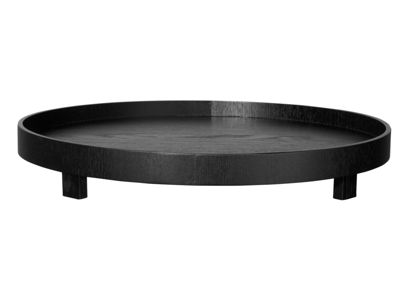 ASA Selection Wood schwarz Tablett auf Fuß Ø 40cm