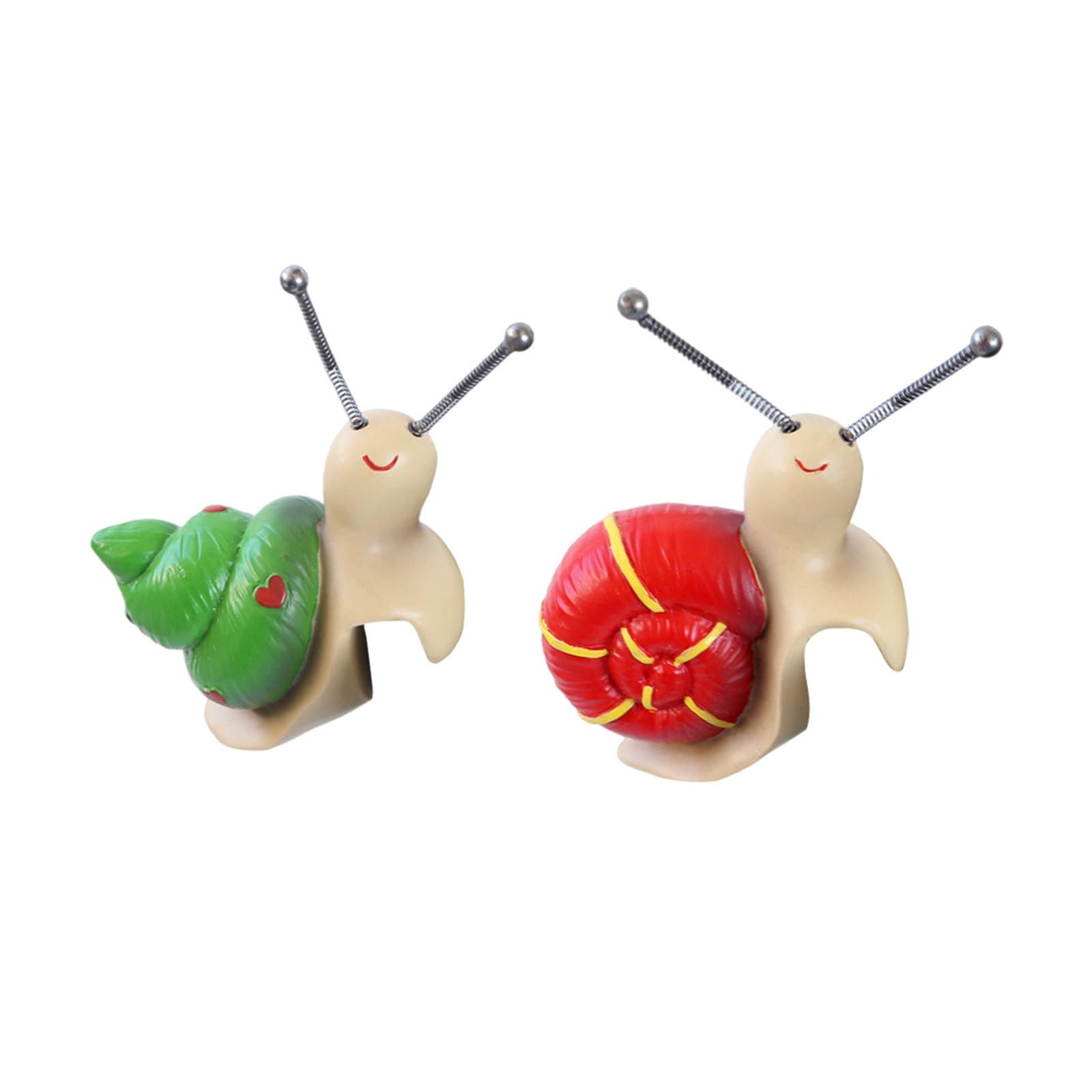 Kaeltsyn 2Pcs Tiny Resin Snail Statue Flowerpot Ornament for Planter Display Windowsill Garden Landscape and Home Decoration Outdoor Whelk Figurine
