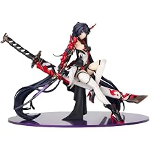 REOZIGN Figure Raiden Mei, Broadsword Sitting Raiden Mei Figure 25cm/9.8inch PVC Craft Souvenirs for Anime Fans Gifts