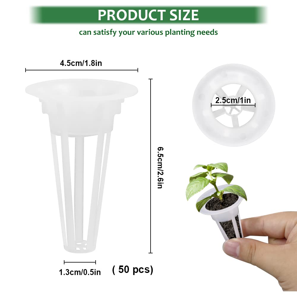 Vasi Net | Cestelli Idroponici | 50 Pezzi Vassoio Germinazione