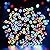 Dazzle Bright 132FT 400 LED Christmas Lights, Christmas String Lights Plug in with 8 Modes, Waterproof Christmas Decorations for Xmas Indoor Outdoor Party Home Tree Decor, Multi-Colored