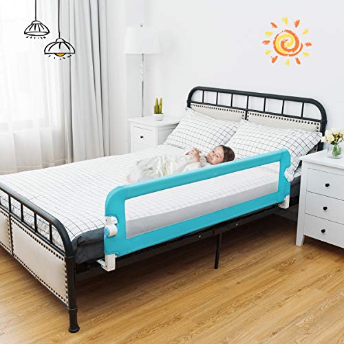 COSTWAY Bescherming bedhekje, 150 x 40 x 42cm, opklapbare veiligheid bedhek voor peuters, kinderen & baby omlaag duwen… - Image 4