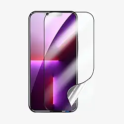 Película Nano Gel Protetora de Tela Frontal Cerâmica Transparente Não Quebra Anti Impacto Para iPhone (iPhone 13/13 Pro)