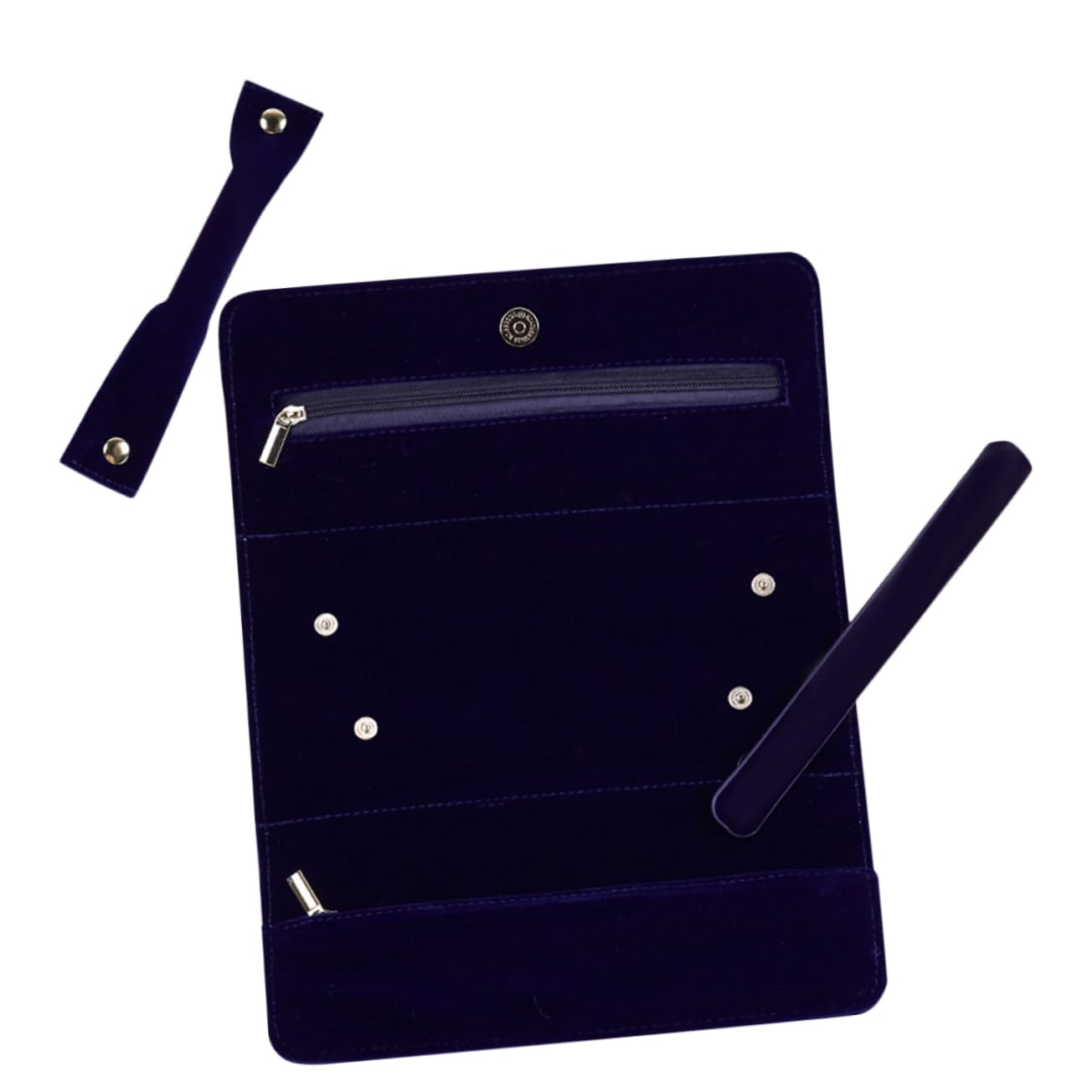 CAJDEOPYE Roll Small Travel Jewelry Organizer Travel Jewelry Storage Bag Traveling Jewellery Travel Jewelry Organizer Bag Necklace Travel Organizer Foldable Suede Bracelet Bag Miss/1115