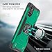 Asuwish Phone Case for Samsung Galaxy A31 with Tempered Glass Screen Protector Cover and Ring Holder Stand Slim Hybrid Protective Mobile Kickstand Cell Accessories A 31 4G 31A A315G Women Men Green