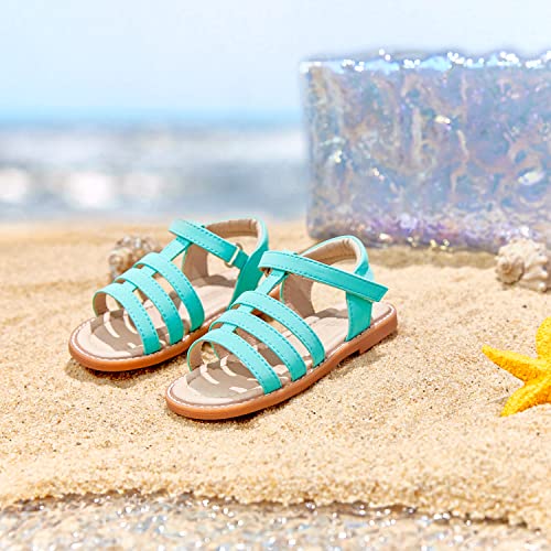 Image of THEE BRON Lime Green Olive Neon Princess Sandals Toddler /Little Girl(2236,Green /6M)
