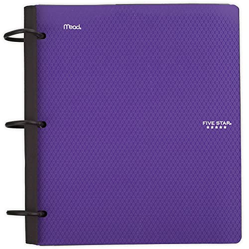 Five Star Flex NoteBinder, 1 Inch Binder, Customizable, Notebook and Binder All-in-One, Purple, Color Will Vary, 1 Count (29326AB6)