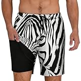 Generisch Strandshorts für Herren Modisch Sommer Sportshorts mit Innenhose Atmungsaktive Schnelltrocknend Badehose Boardshorts für Urlaub Modisch Freizeitshort Leichte Laufshorts