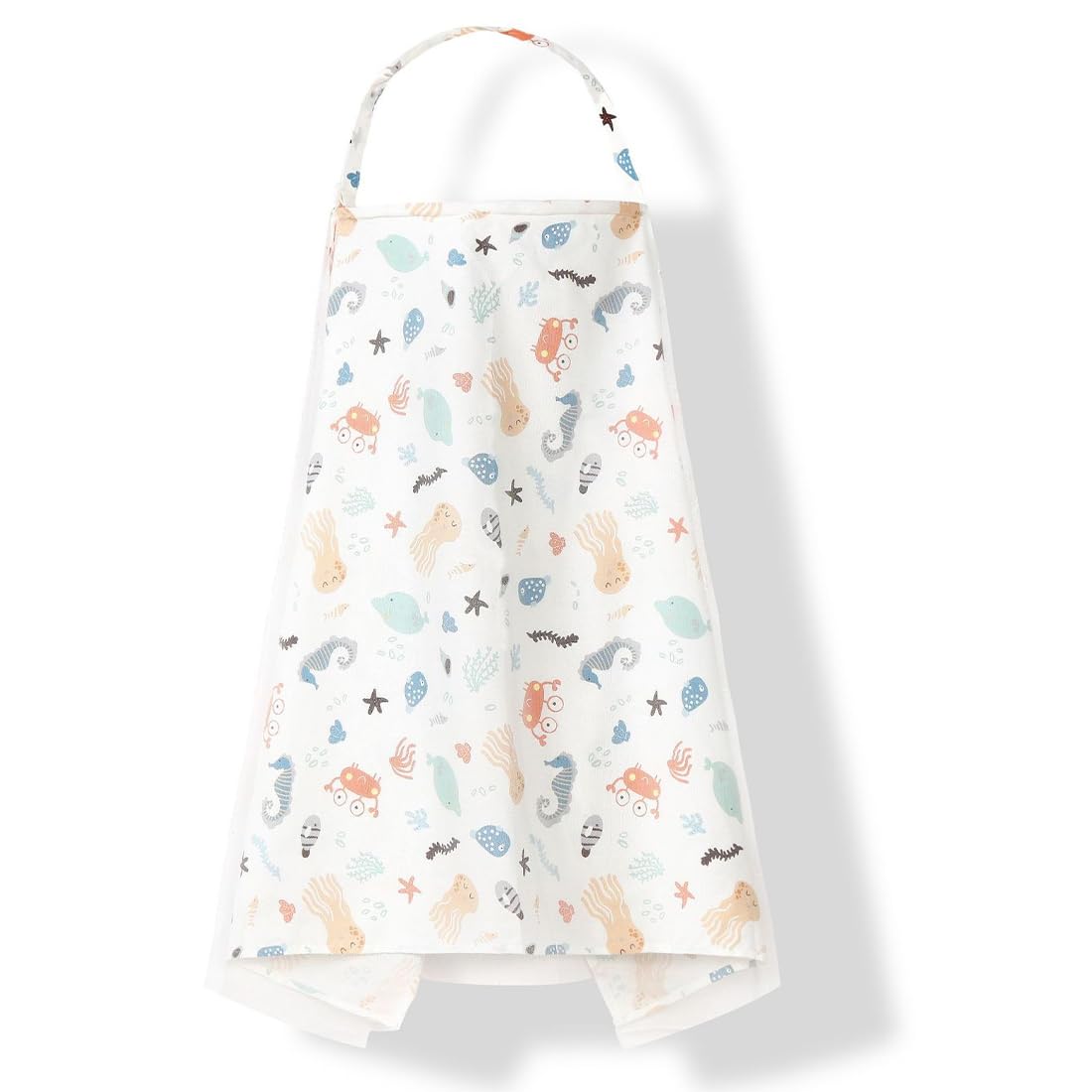 Tablier Allaitement Mousseline Bébé Grande Housse Cape Anneau Rigide Coton