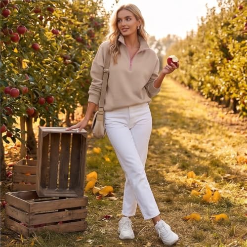 Oversized Hoodies for Women Lightweight Fleece Warm Pullover Tops - image 9