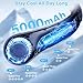 Portable Neck Fan Rechargeable, 5 Speeds, Lightweight, Long Lasting, Battery Operated All-Around Cooling Quiet Personal Fans for Travel, Camping, Birthday Valentines Day Gifts for Women Men Mom Dad