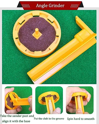 Kit shaper billard multifonction tapper outil réparation procédé snooker queue 12 pièces - 7