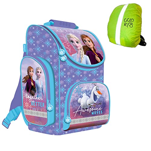 Kinderrucksack Rucksack Schulrucksack Ranzen Tornister Marvel Frozen Eiskönigin Motiv ab 1. Klasse Grundschule inkl Regenschutz