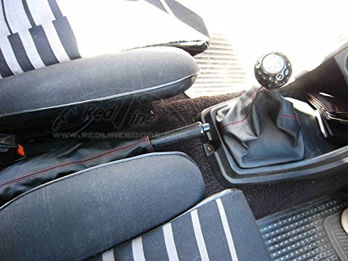 RedlineGoods Shift Boot Compatible with Volkswagen Scirocco 1974-84. Tailor Made - not Universal. Genuine top-Grade Italian Latte Leather with Black Thread