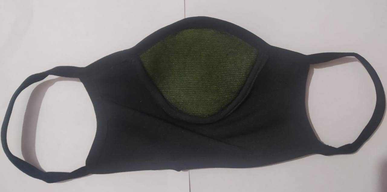 AUTONEST TWP-75 Imported Pollution Protected FACE MASK of Outdoor Traveling Black And Green Colour 3