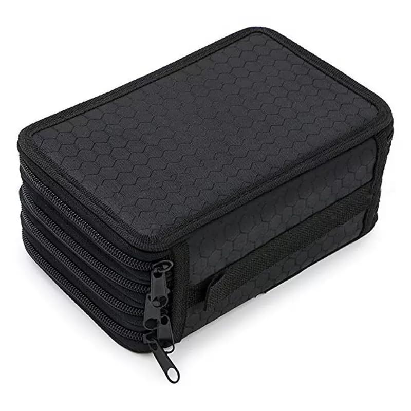 Image of YOUNGCOL 72 Slots Colored Pencil Case Pencil Holder Color pencil organizer Storage (Black 4C)