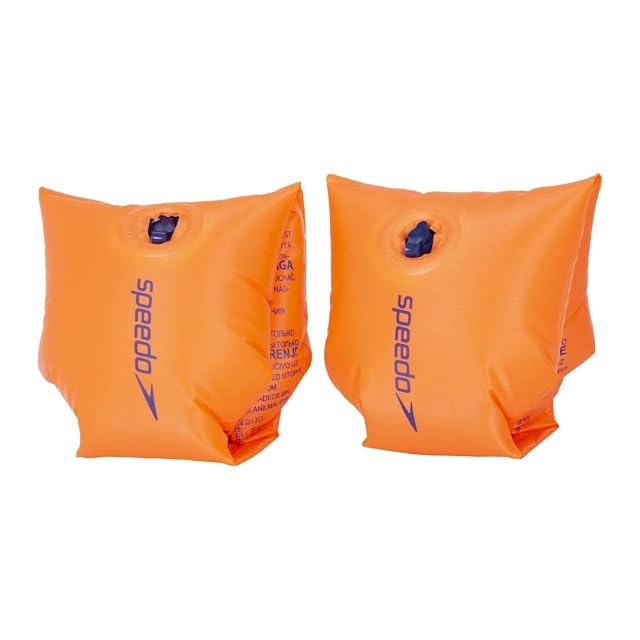 Speedo Unisex Manguitos de natación inflables | Aprender a Nadar | Flotador | Natación de niños Orange 6-12