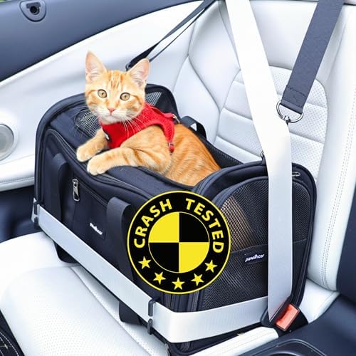 Crash-Tested Expandable Cat Carrier & Small Dog Car Seat - CPS Ce...