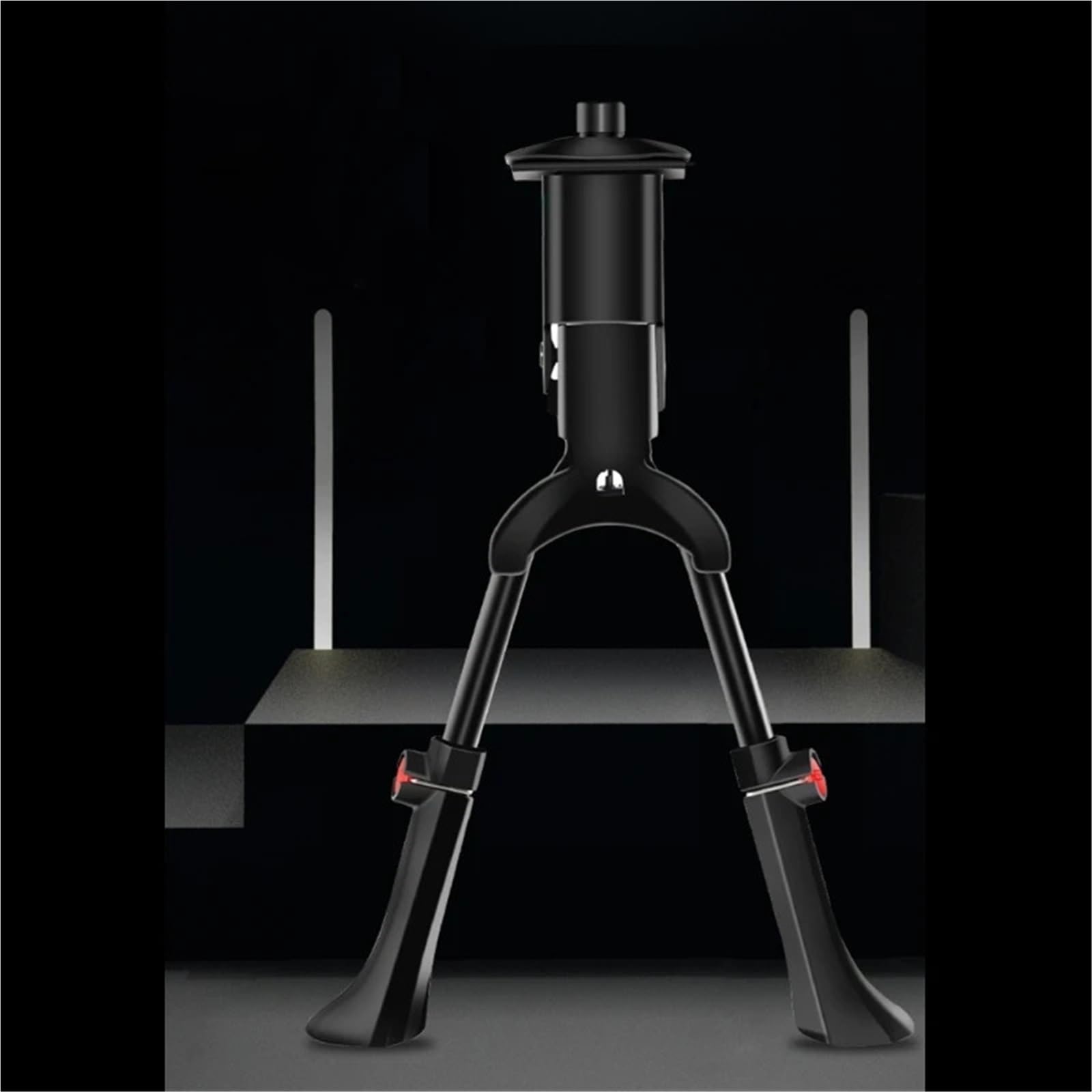 Caballete De Bicicleta Soporte de Bicicleta de Doble Pierna, Soporte Ajustable for Bicicleta, Soporte de Acero for Bicicletas de 24, 26, 27,5 y 29 Pulgadas para Apoyar A Las Bicicletas