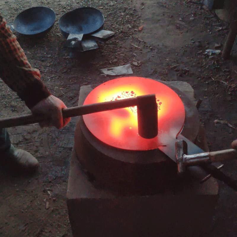 Olla de hierro forjado manual, sartén antiadherente miniatura 3