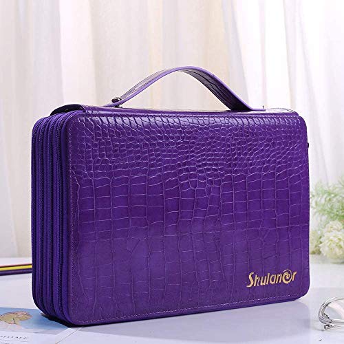 Shulaner 250 Slots Astuccio 5 Scomparti zip grande...