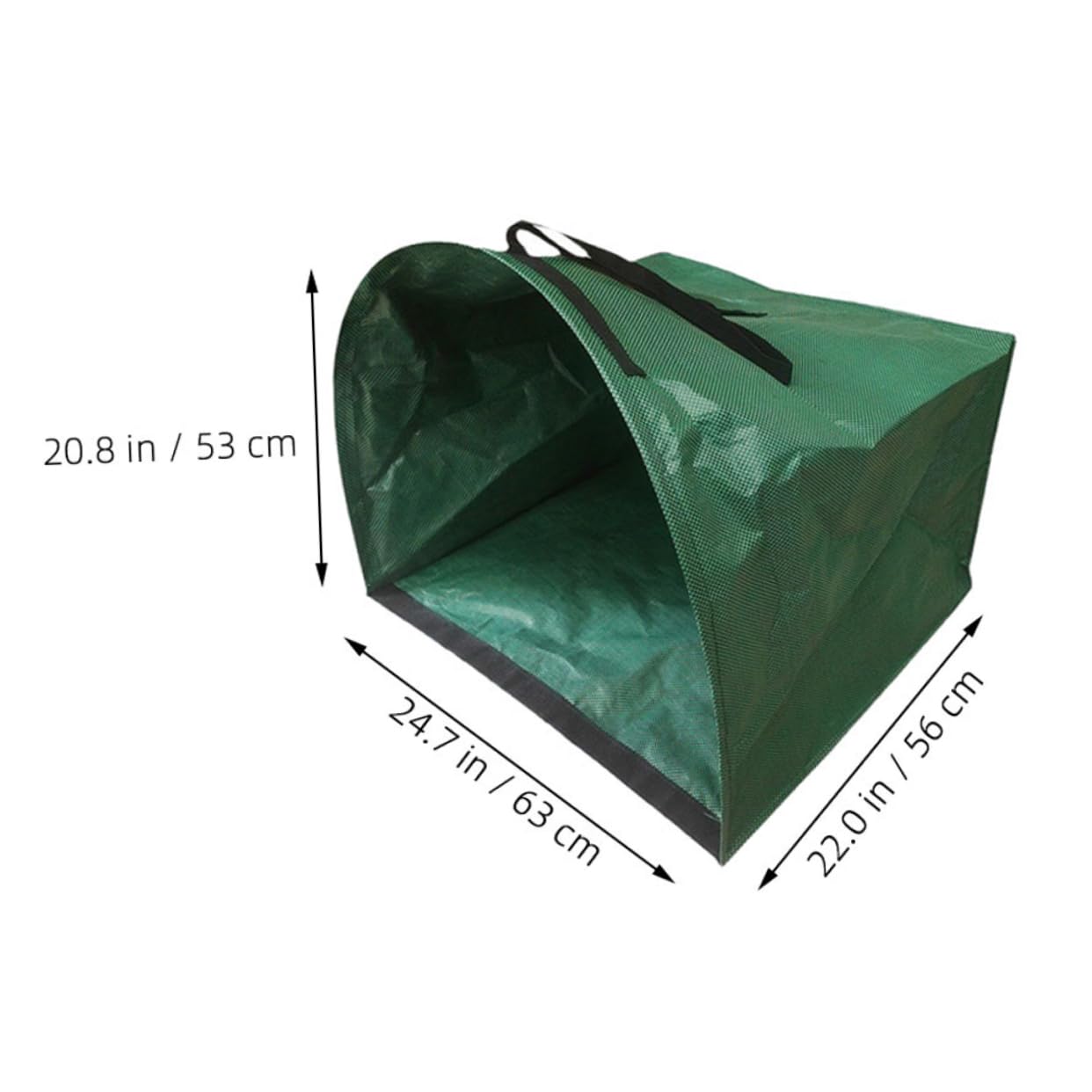 Parliky Garden Leaf Bag Set of 2 Collapsible Waste Bags Efficient Semicircular Design for Yard Debris