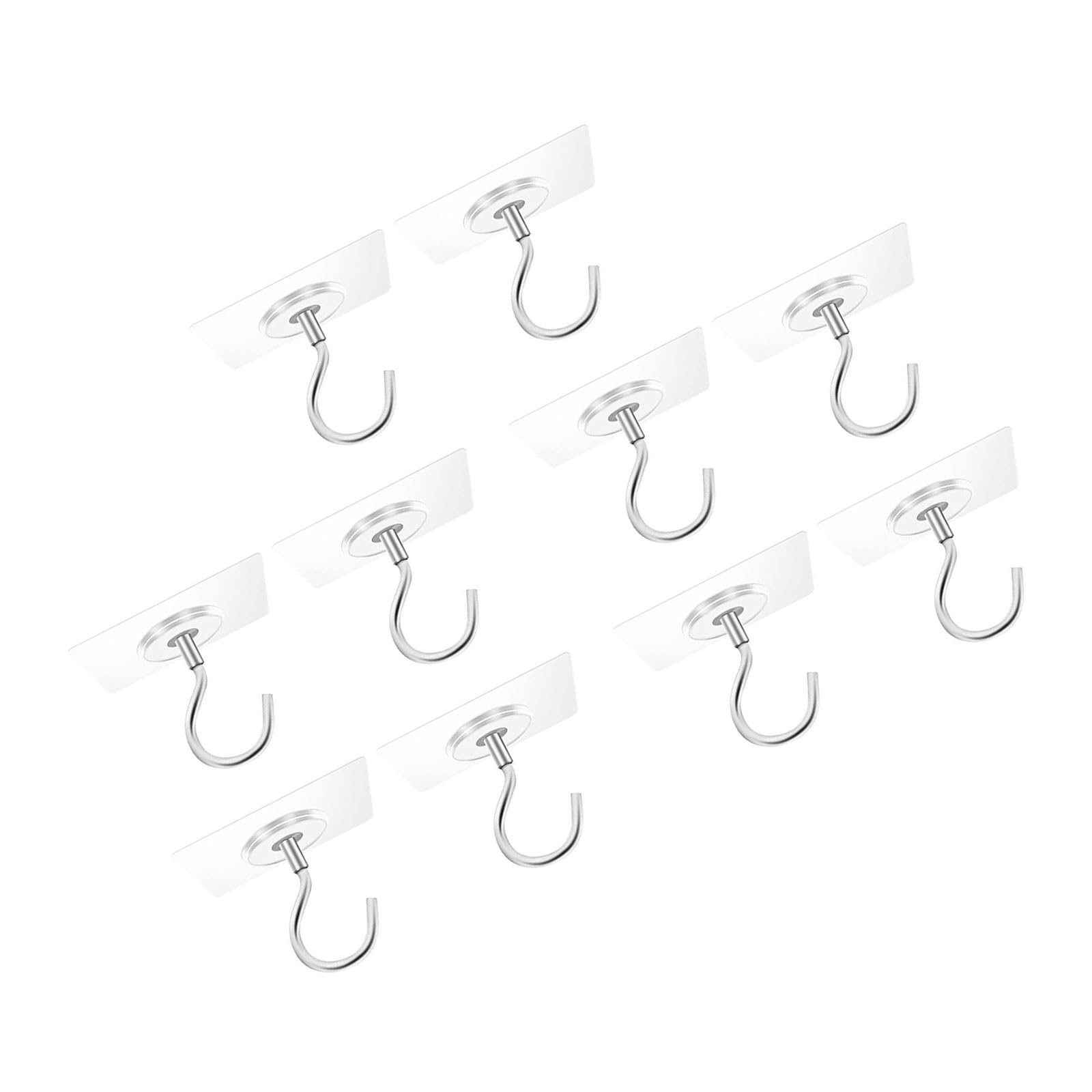 Command Ganci resistenti da soffitto, 3 pezzi, ganci adesivi da soffitto, ganci da soffitto per appendere piante per mangiatoie per uccelli, lanterne, campanelli a vento, vasi da fiori, ganci
