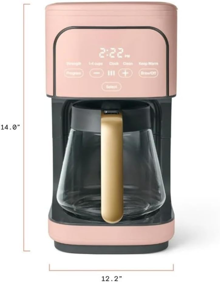 Image of 12 Cup Programmable Coffee Maker, by Drew Barrymore (Rose)