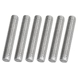 10Pcs Fully Threaded Rod M10 x 30mm, 304 Stainless Steel Right Hand Threads, M10-1.5 Thread Pitch Threaded Studs for Screw into Threaded Nuts