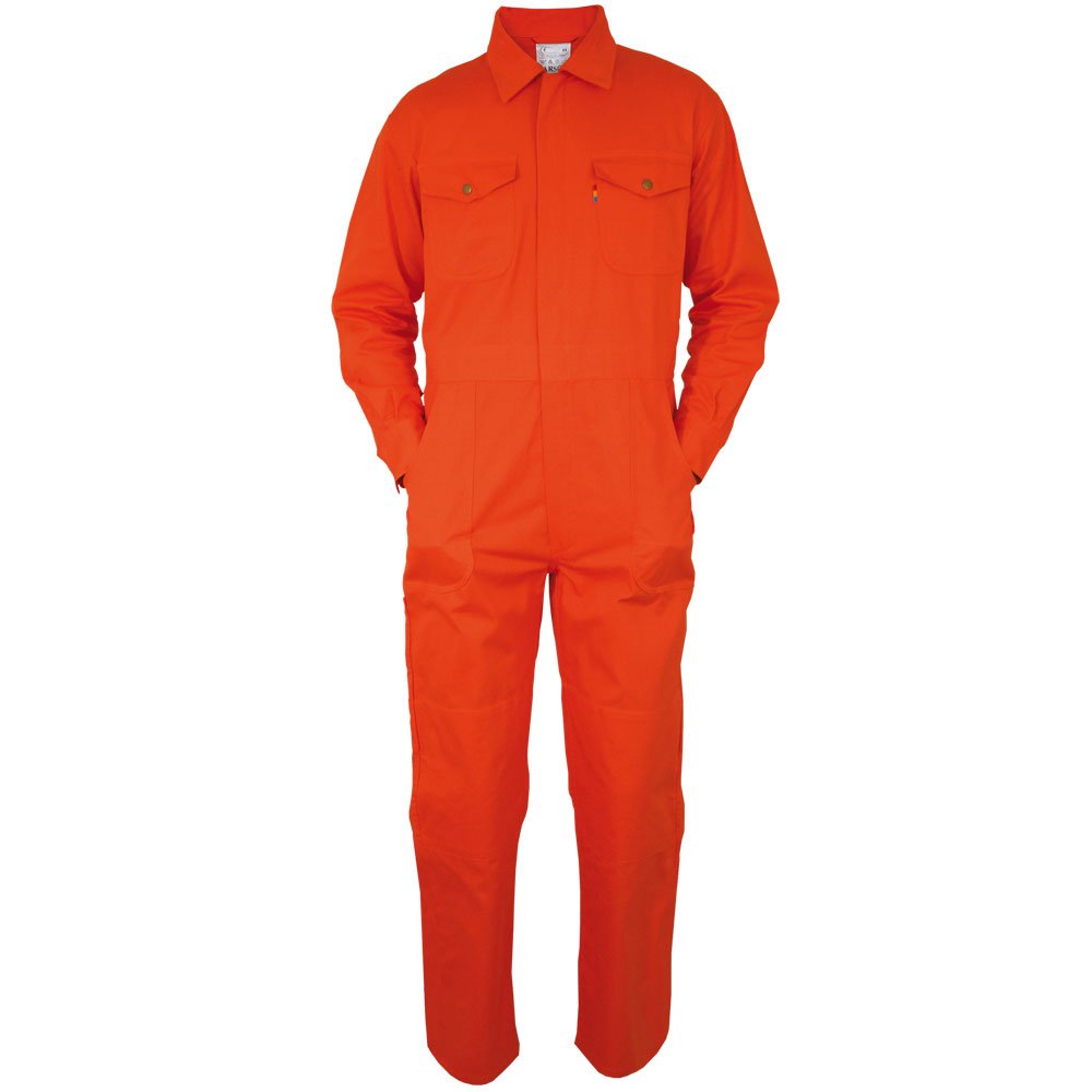 Arbeitsoverall aus reiner Baumwolle, 1 Stück, 54, orange, KTH735.OR