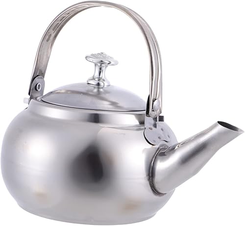 HANABASS 1 estufa grande portátil para hacer tetera antisilbato suministros de inducción para oficina té recipiente para hervir el té parte inferior