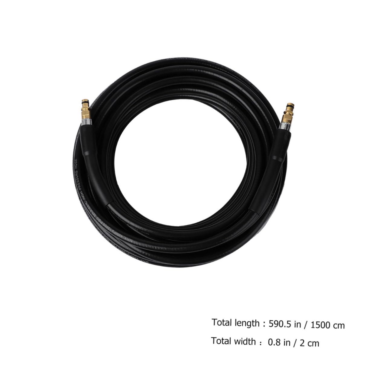 Hemoton 15m Long Car Wash Hose Female Connector High Pressure Washer Hose for Car Random Color