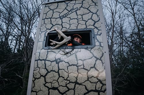 Image of Striker Box Blind /Steel WALL CONSTUCTION /Cracked MUD CAMO