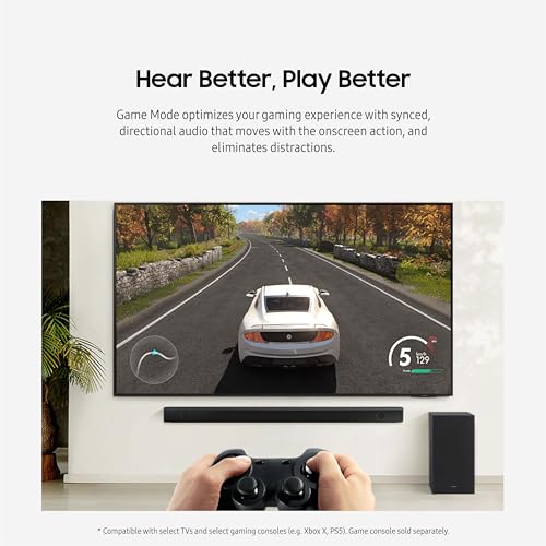 Image of Samsung B63C 5.1ch Soundbar w /Dolby Digital 5.1 Audio, DTS Virtual:X, Built-in Center Speaker, Bluetooth, Subwoofer Included, Game Mode, One Remote, Alexa Built-in, HW-B63C /ZA (2022 Model)