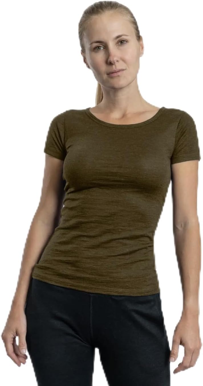 Armsof Andes アルパカウール クルーネック Tシャツ 女性用