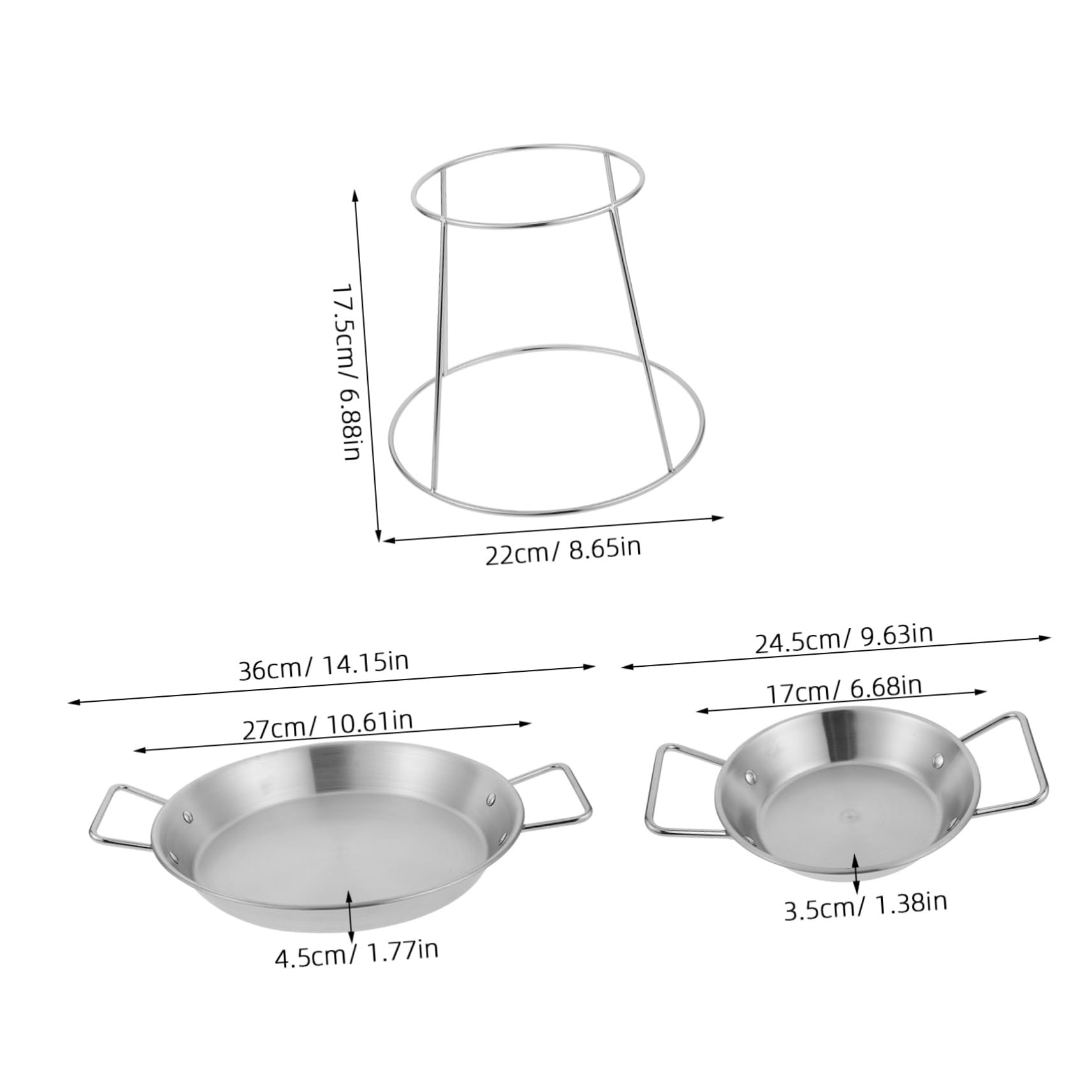 Cabilock 1Set Double Layer Stainless Steel Seafood Display Tray Elegant Buffet Serving Platter for Oysters Shrimp and Appetizers Easy Clean Nonstick Surface for Events