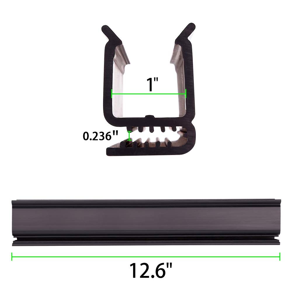 10L0L 101444101 Clip per parabrezza per golf cart per Club Car DS e Golf Cart precedenti (32,4 cm), set di 2