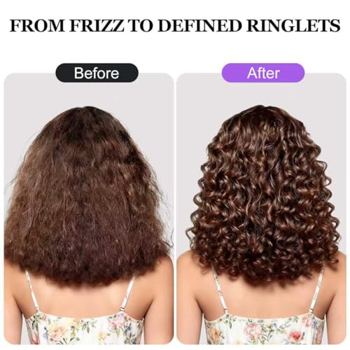 Curl Defining Brush for Thick Coily Hair, Firm-Bristle TPEE Detangling Brush for Coarse 4A–4C Curls, Dual-Sided Wide & Narrow Tooth Brush for Wet & Dry Curl Shaping– Women & Men (2054-Pale Lilac) - Image 5