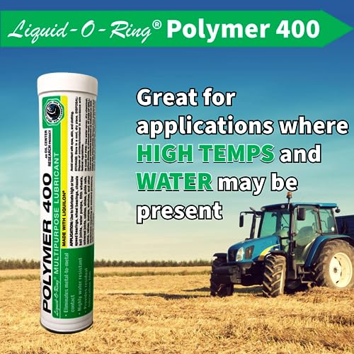 Image of Polymer 400 Premium Tractor Grease (14oz) - Great for Bearings, Valves, and More - Made in The USA, Lithium-Complex Based, High-Temperature, Water-Repellent