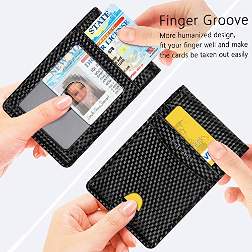 FurArt Bifold Wallet, Genuine Leather Slim Minimalist Wallets with Money Clips, RFID Blocking,Credit Card Holder - Thumbnail 3