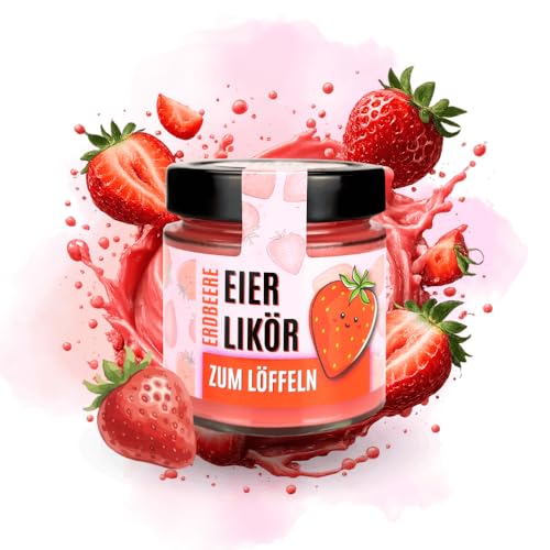 Altenburger Original | Eierlikör zum Löffeln Erdbeere | 180 ml