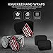 WYOX Boxing Hand Wraps Inner Gloves, Elasticated Thumb Loop Bandages Mexican Style Under Mitts Wrist Wrap Protection Muay Thai MMA Kickboxing Martial Arts Punching Bag Training Men Women