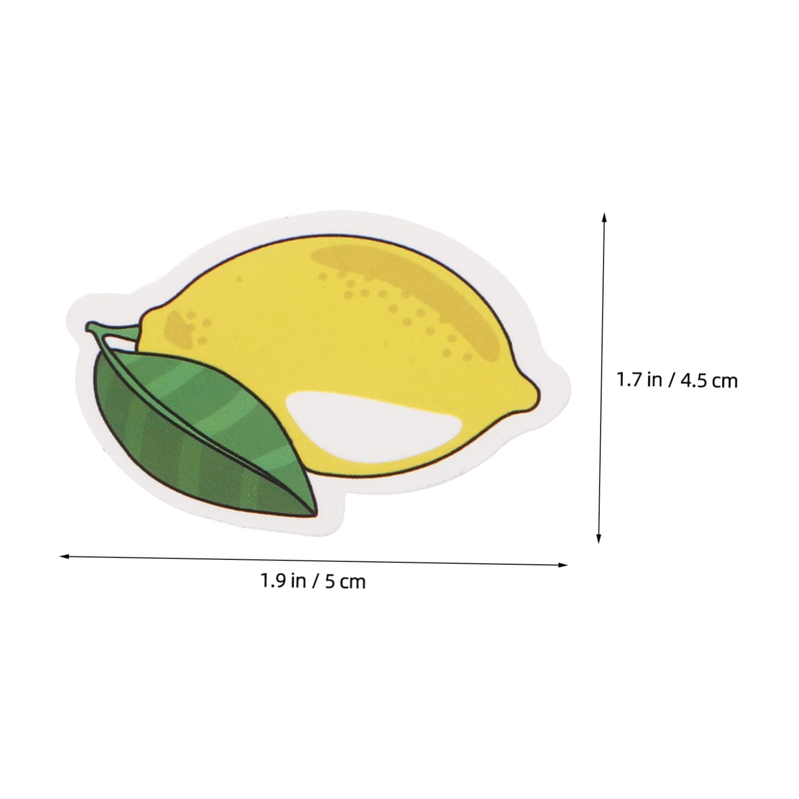 POPETPOP 50piezas Pegatinas De Limón Creativas Pegatinas Adhesivas Para Laptop Maletas Decoración Infantil Diy