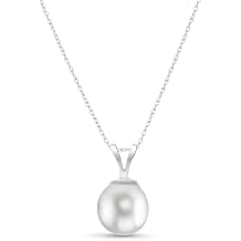 Galaxy Gold GG 14k Yellow Gold Necklace with Freshwater-cultured Pearl