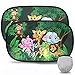 TBoonor Tendine Parasole Auto Bambini 51 x 31 cm Parasole Bambini Auto Tendine sole Auto Bambini con Protezione UV Set di 2 copri finestrini auto（verde）