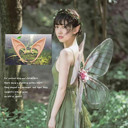 GREAT&LUCKY Cosplay Fairy Pixie Elf Ears - Soft Pointed Tips Anime Party Dress Up Costume Masquerade Accessories for Halloween Christmas Party ,2 Pair3
