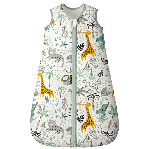 Yoofoss Baby Sleeping Bag 2.5 Tog - 0-6 Months Winter Sleeping Bag Baby 100% Organic Cotton Sleep Sack for Newbron Infant Toddler Quilted Warm Soft