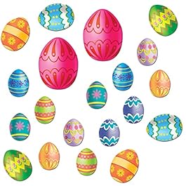 Beistle Easter Egg Cutouts,...